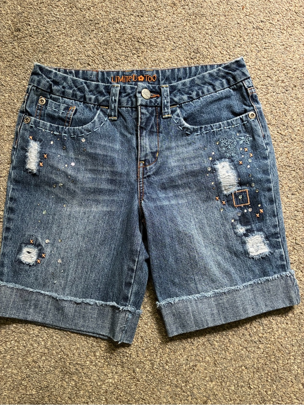 Vintage Y2K Limited Too Beaded Shorts (10.5)